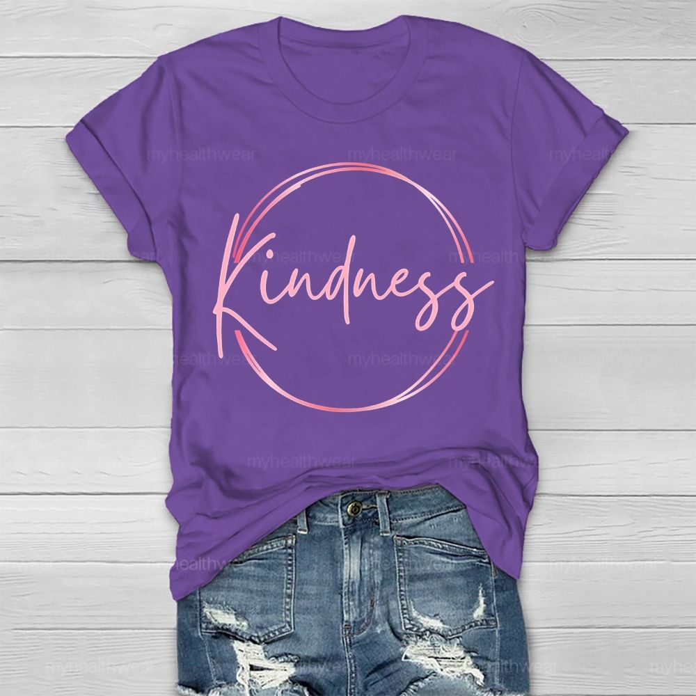 Kindness Circular Lines Healthwear T-shirt