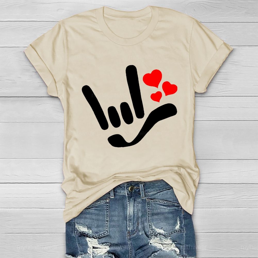 Love Gesture Heart Healthwear T-shirt