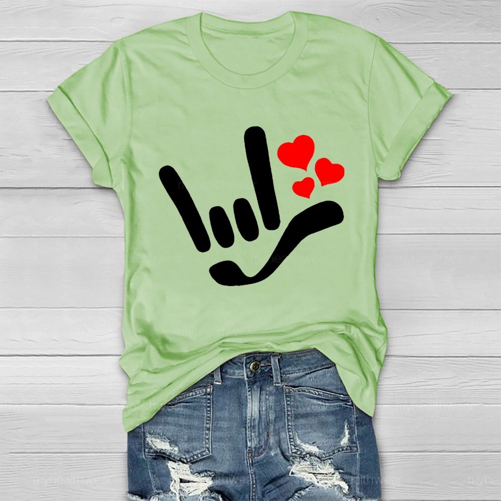 Love Gesture Heart Healthwear T-shirt