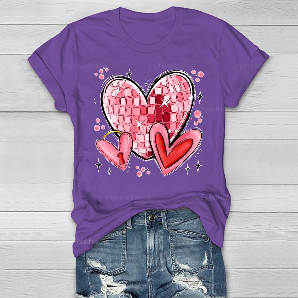 Love Square Valentine's Day Healthwear T-shirt