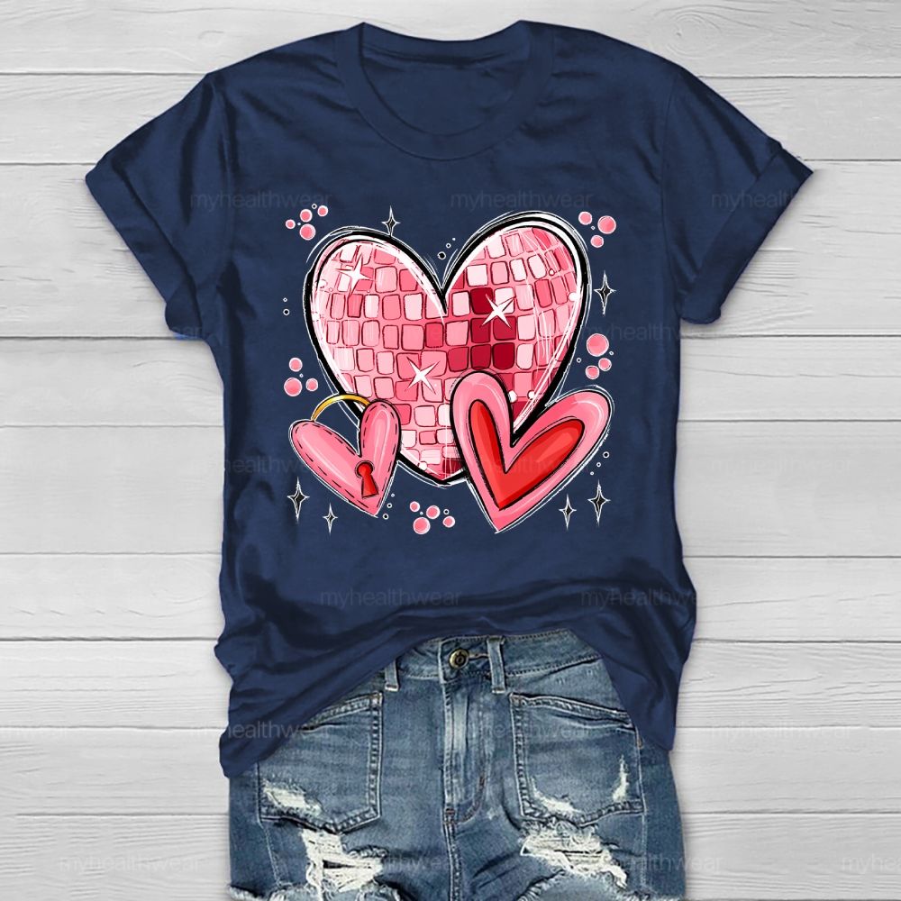 Love Square Valentine's Day Healthwear T-shirt