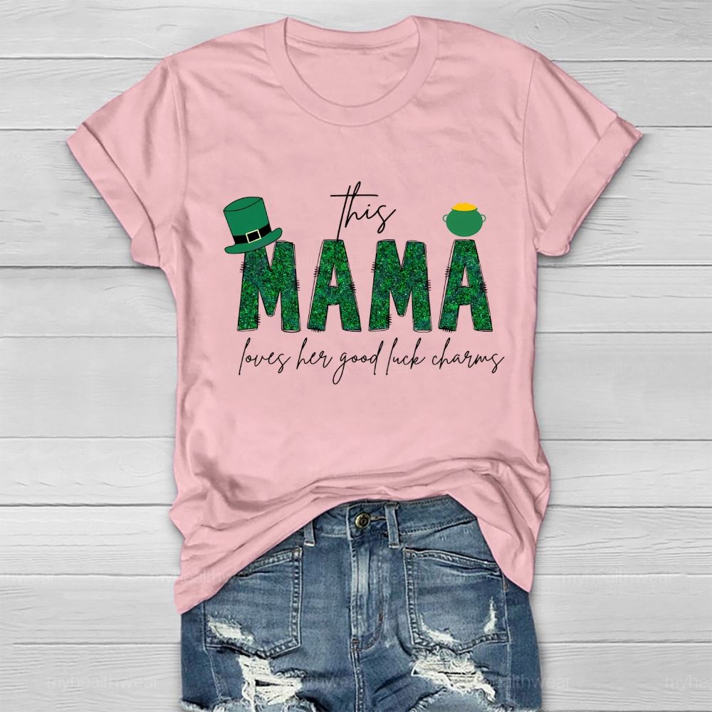 This Mama Loves Her Lucky Charms Healthwear T-shirt
