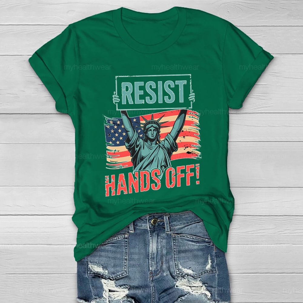 Resist Hands Off Healthwear T-shirt