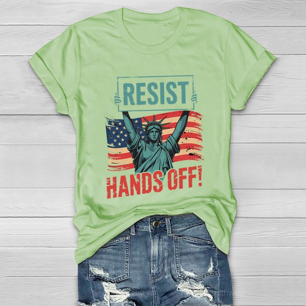 Resist Hands Off Healthwear T-shirt