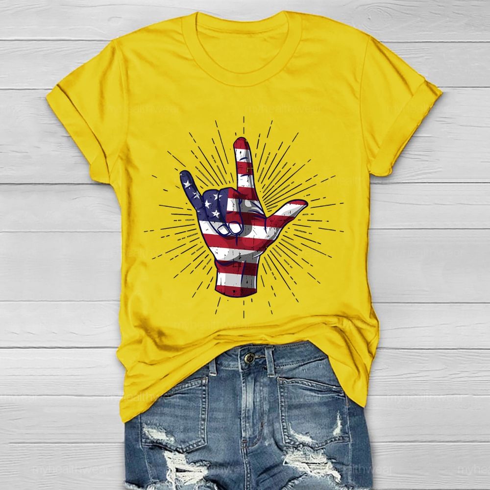 Love Independence Day Healthwear T-shirt