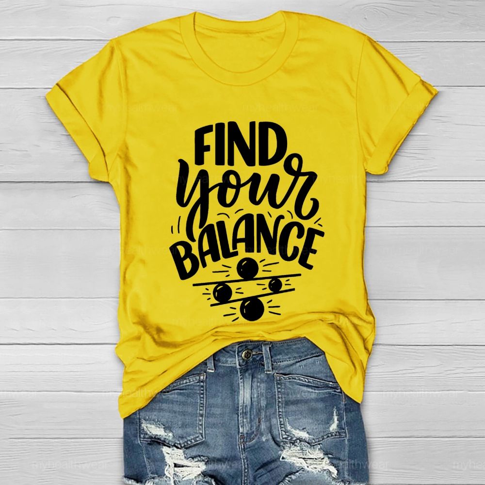 Find Your Balance Healthwear T-shirt