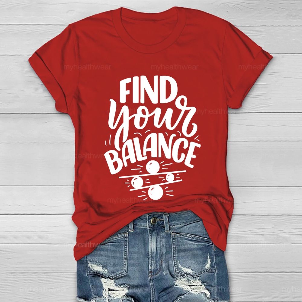 Find Your Balance Healthwear T-shirt