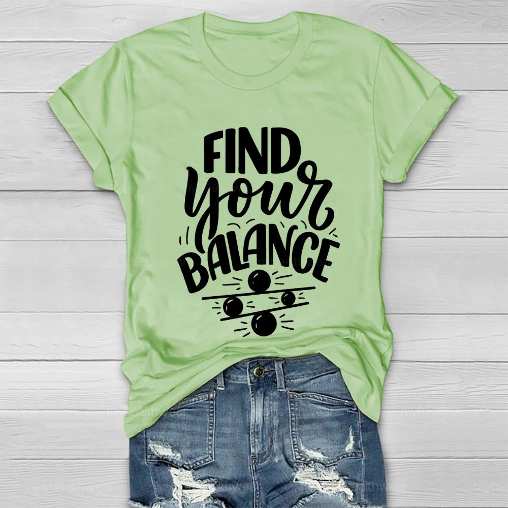 Find Your Balance Healthwear T-shirt