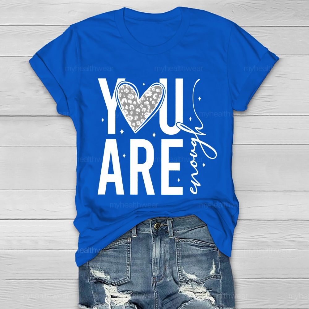 You Are Enough Diamond Heart Healthwear T-shirt