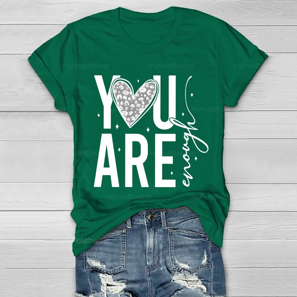 You Are Enough Diamond Heart Healthwear T-shirt
