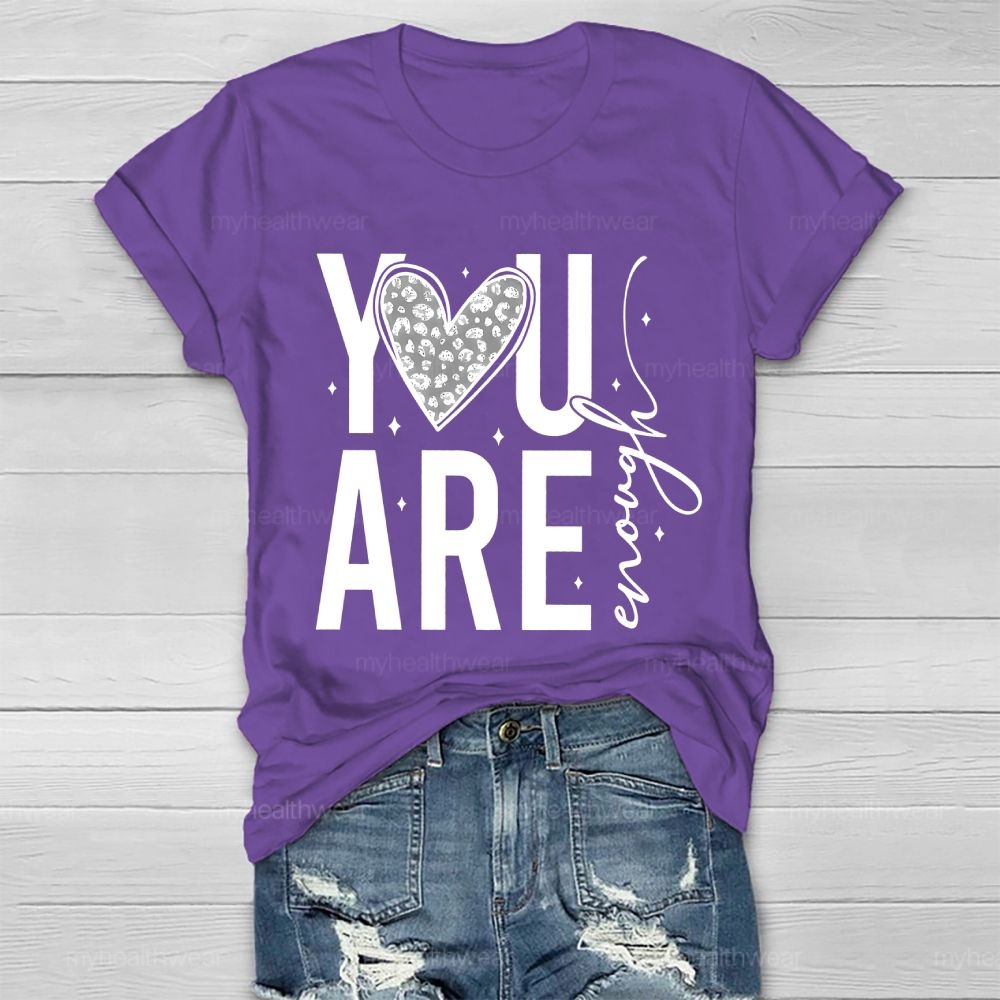 You Are Enough Diamond Heart Healthwear T-shirt
