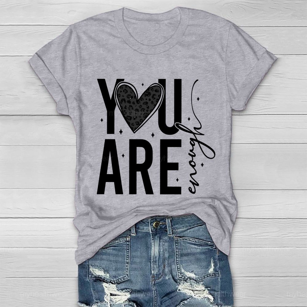 You Are Enough Diamond Heart Healthwear T-shirt