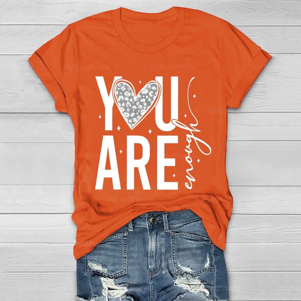 You Are Enough Diamond Heart Healthwear T-shirt