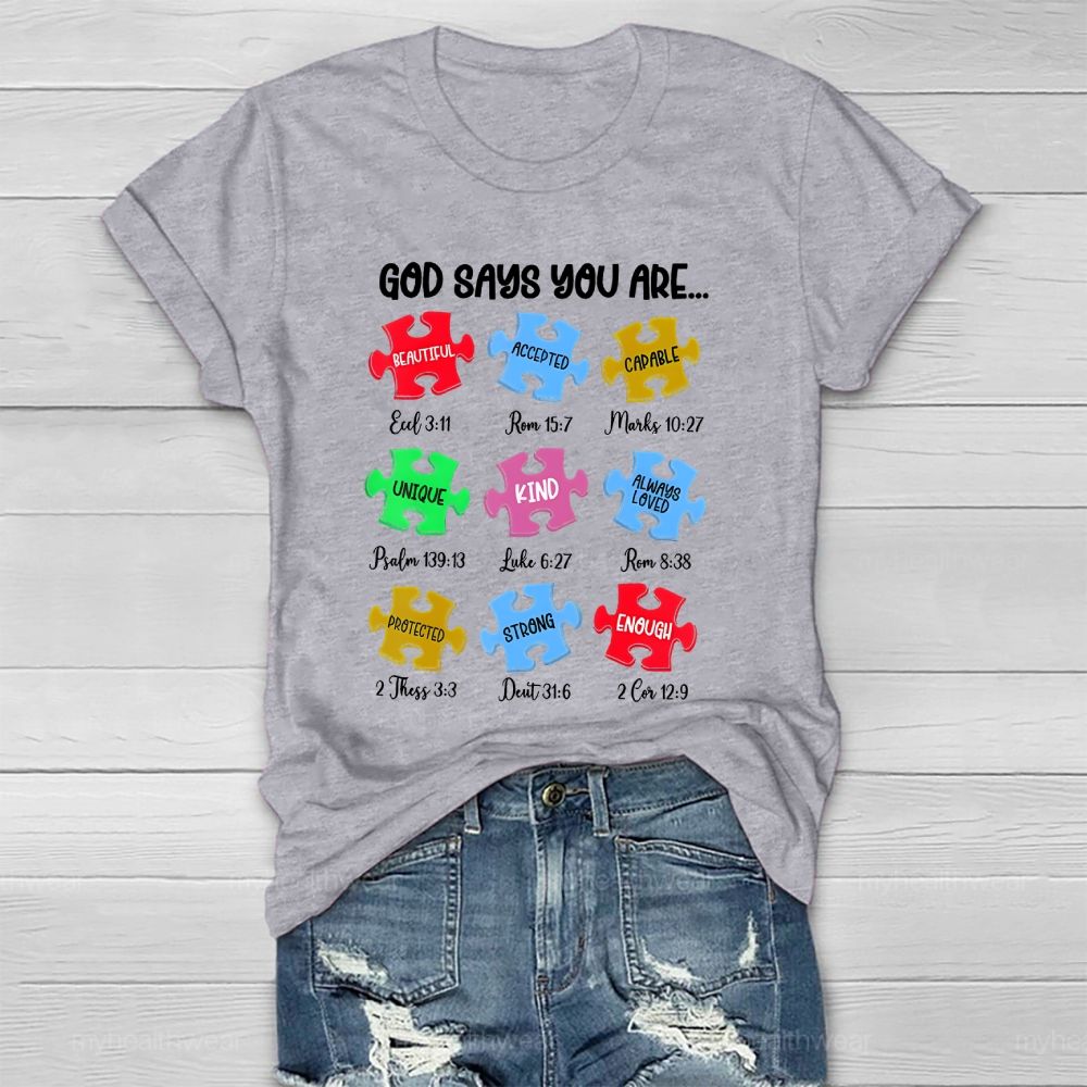 God Says You Are Beautiful Healthwear T-shirt