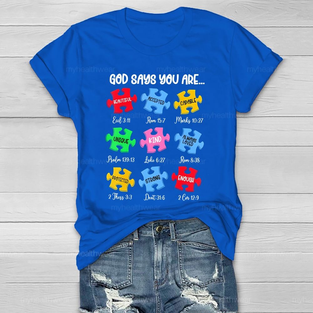 God Says You Are Beautiful Healthwear T-shirt