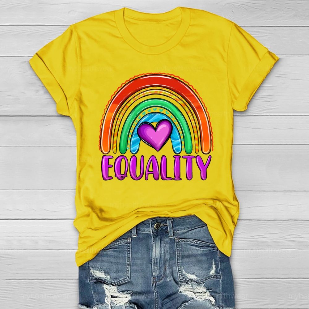 Equality Rainbow Love Healthwear T-shirt