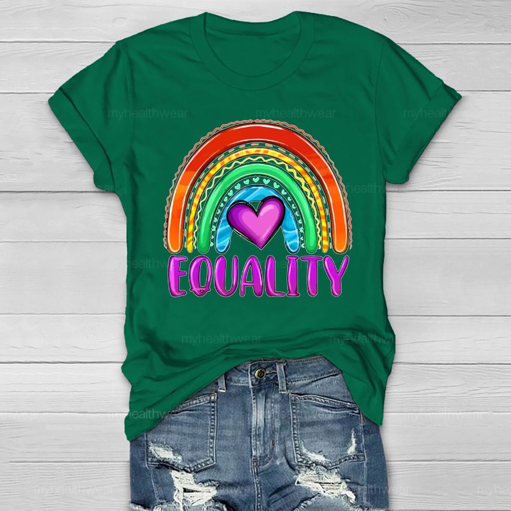 Equality Rainbow Love Healthwear T-shirt