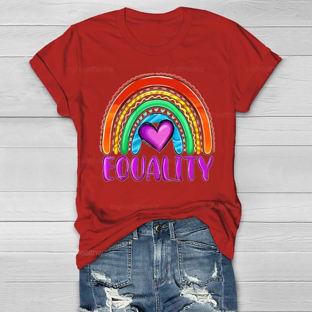 Equality Rainbow Love Healthwear T-shirt