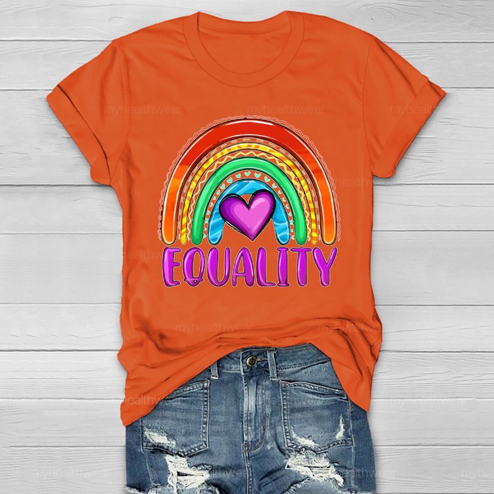 Equality Rainbow Love Healthwear T-shirt