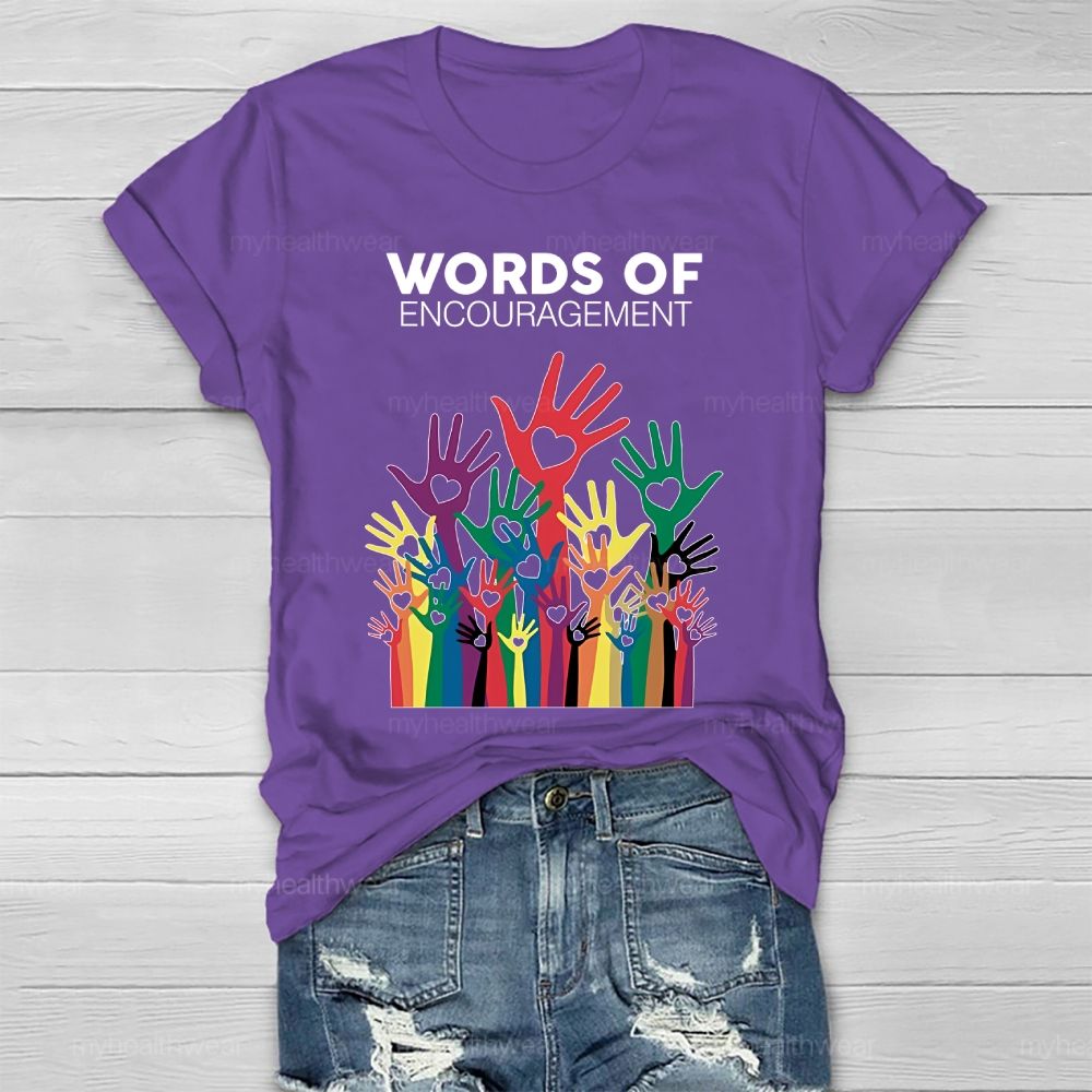 Words Of Encouragement Healthwear T-shirt