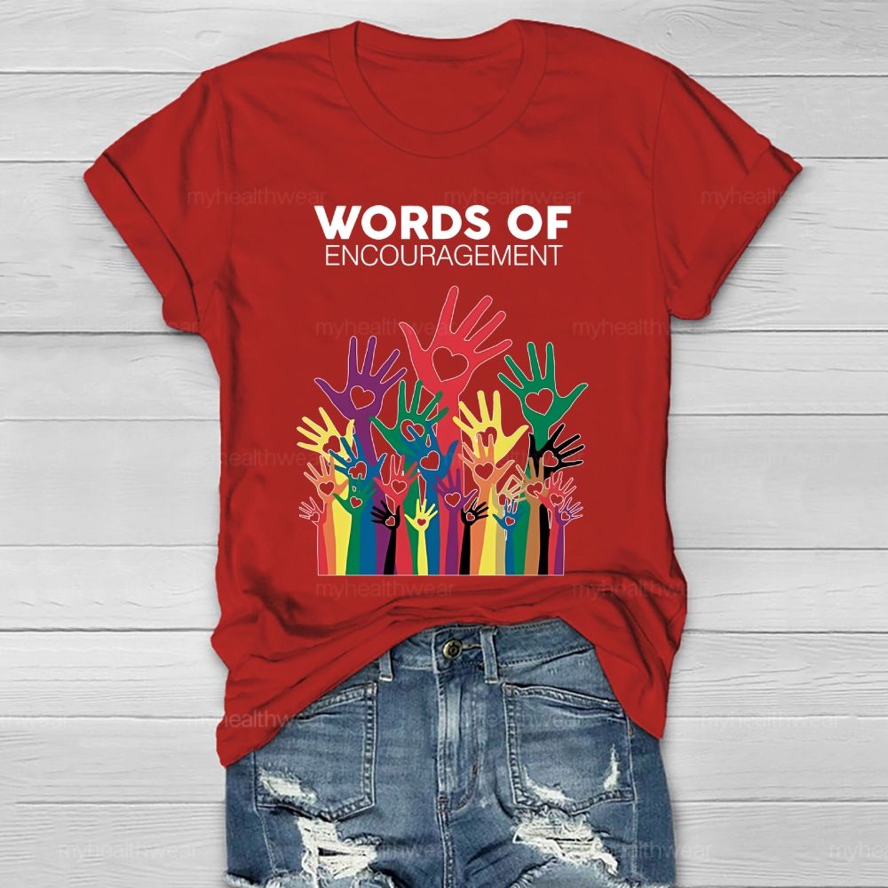 Words Of Encouragement Healthwear T-shirt