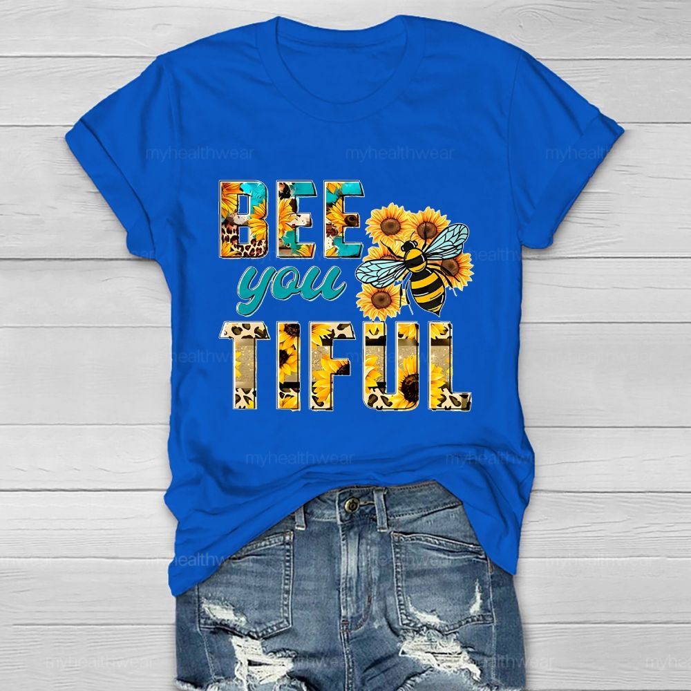 Bee You Tiful Sunflower Bee Healthwear T-shirt
