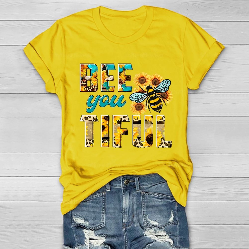 Bee You Tiful Sunflower Bee Healthwear T-shirt