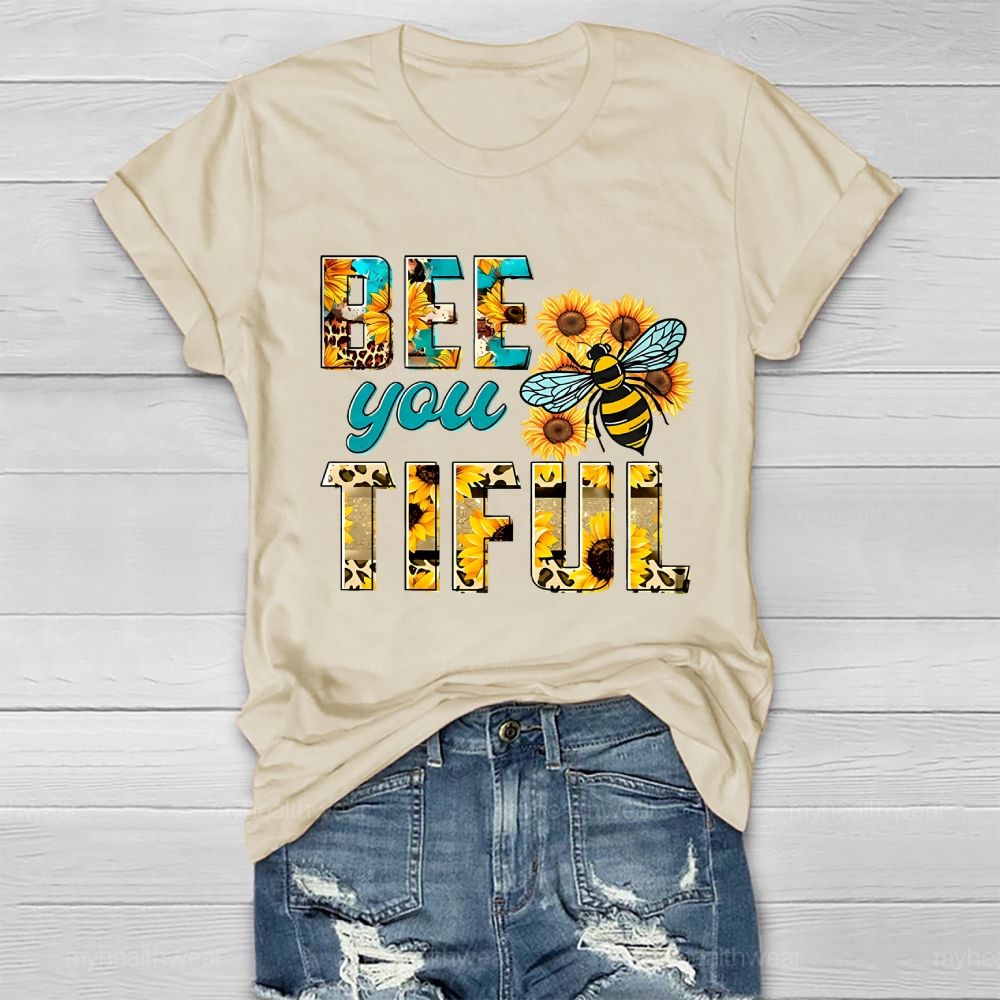 Bee You Tiful Sunflower Bee Healthwear T-shirt