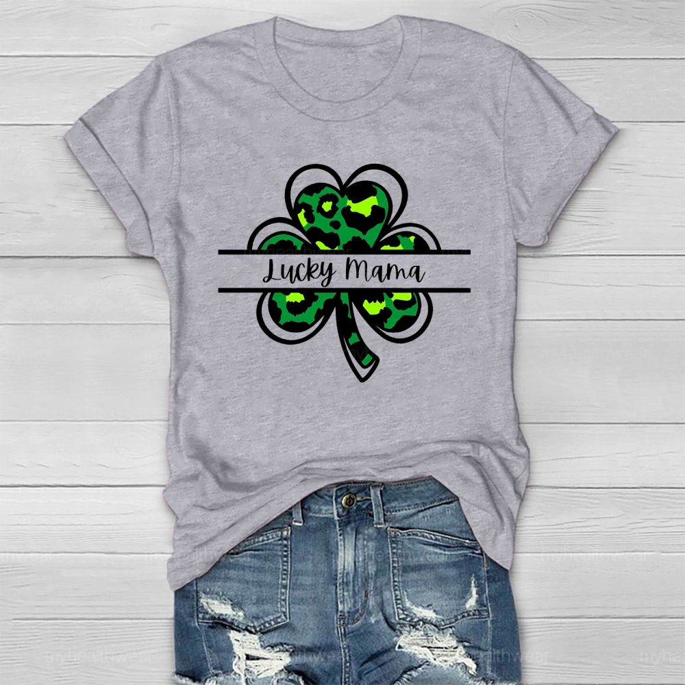 Lucky Mom Clover Healthwear T-shirt