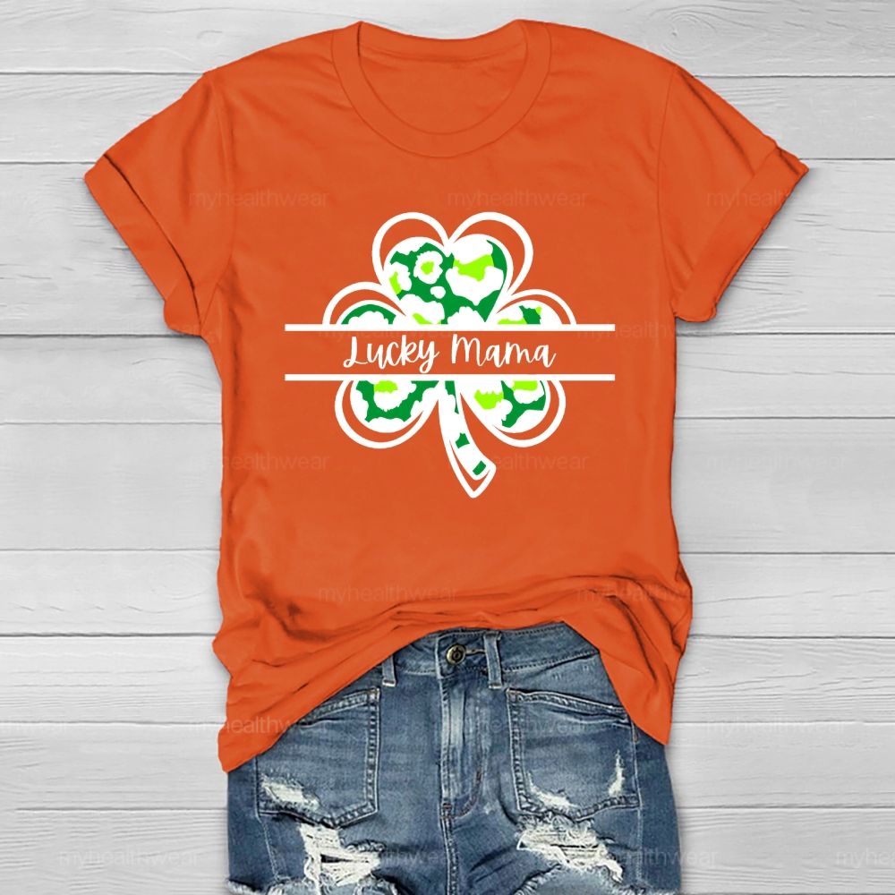 Lucky Mom Clover Healthwear T-shirt