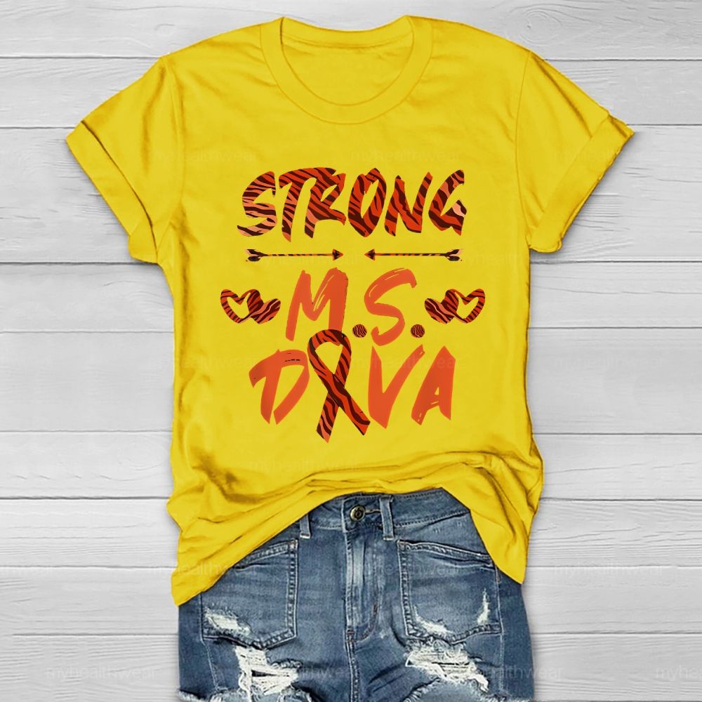 Strong Ms Diva Healthwear T-shirt