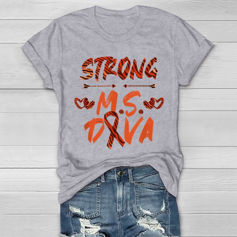 Strong Ms Diva Healthwear T-shirt