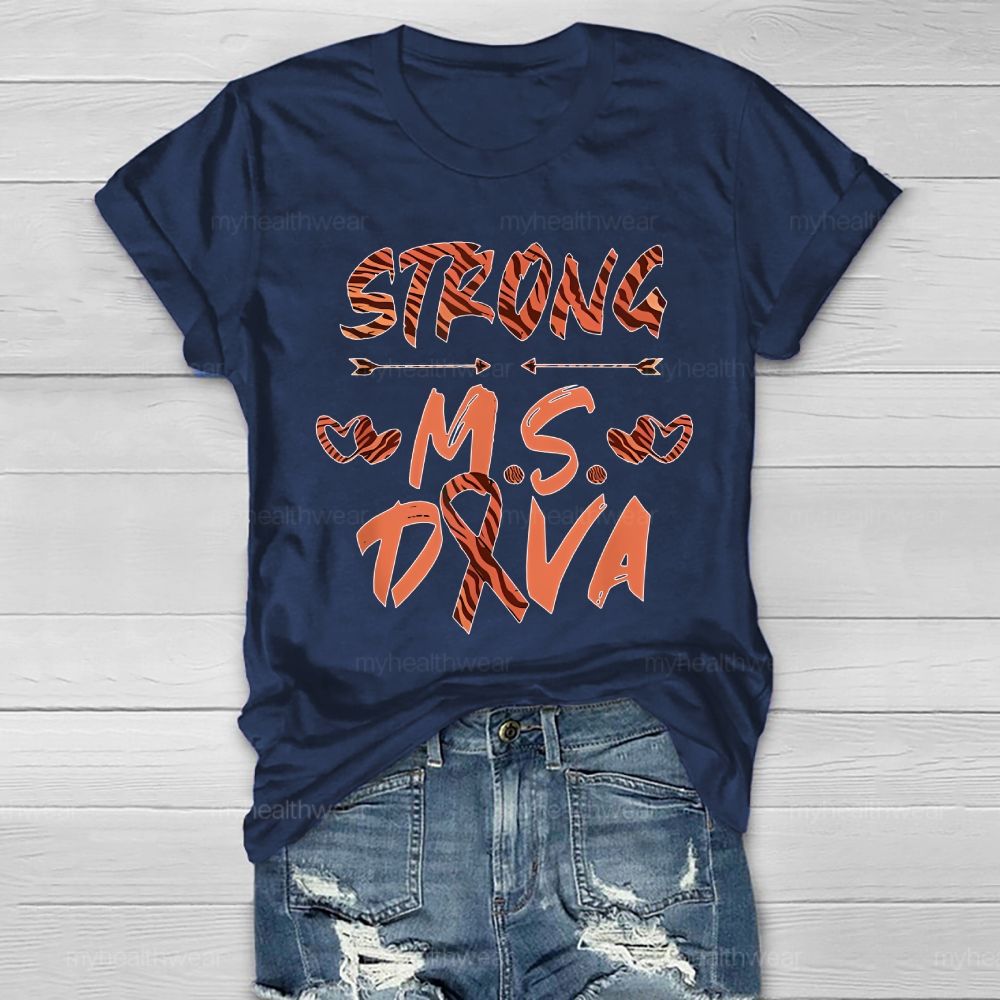 Strong Ms Diva Healthwear T-shirt