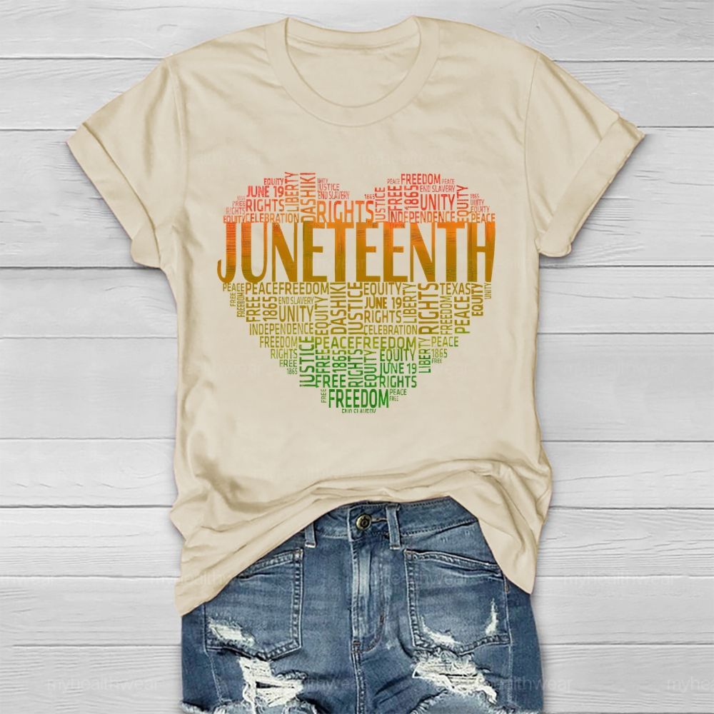 Juneteenth Rights Love Letters Healthwear T-shirt