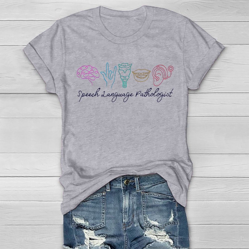 Speech Language Therapist Graphic Healthwear T-shirt