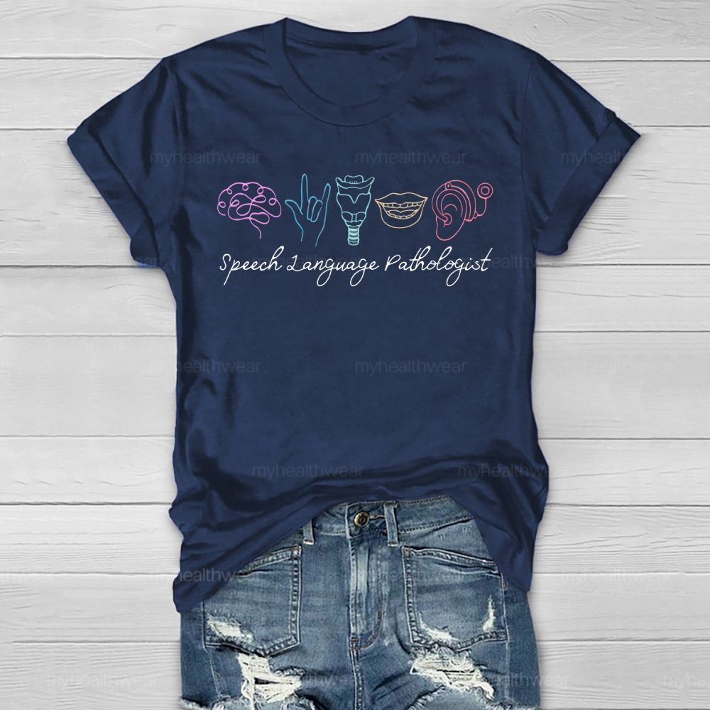Speech Language Therapist Graphic Healthwear T-shirt