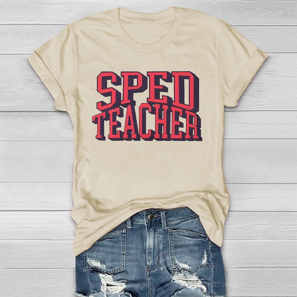 SPED Teacher Letters Healthwear T-shirt