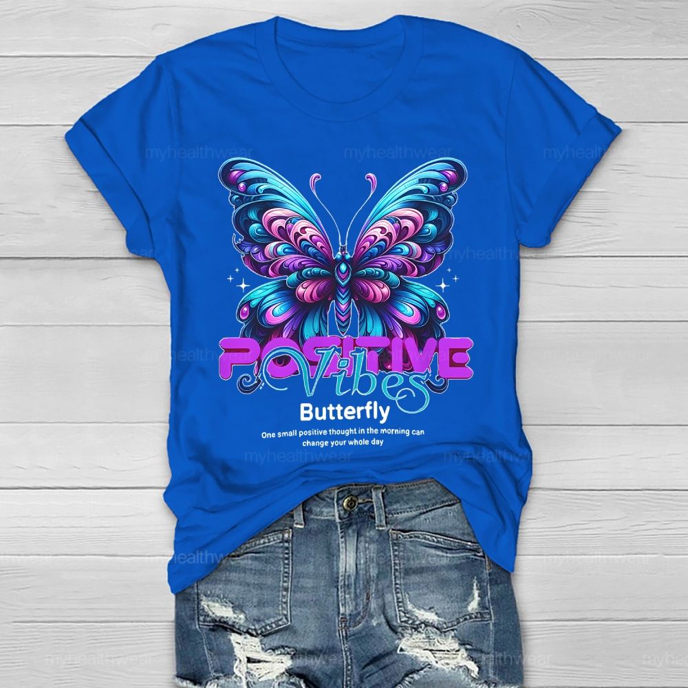 Positive Vibes Butterfly Healthwear T-shirt
