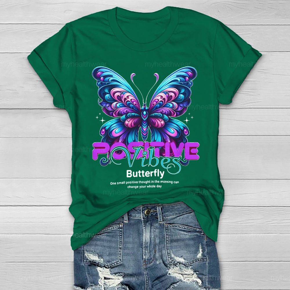 Positive Vibes Butterfly Healthwear T-shirt