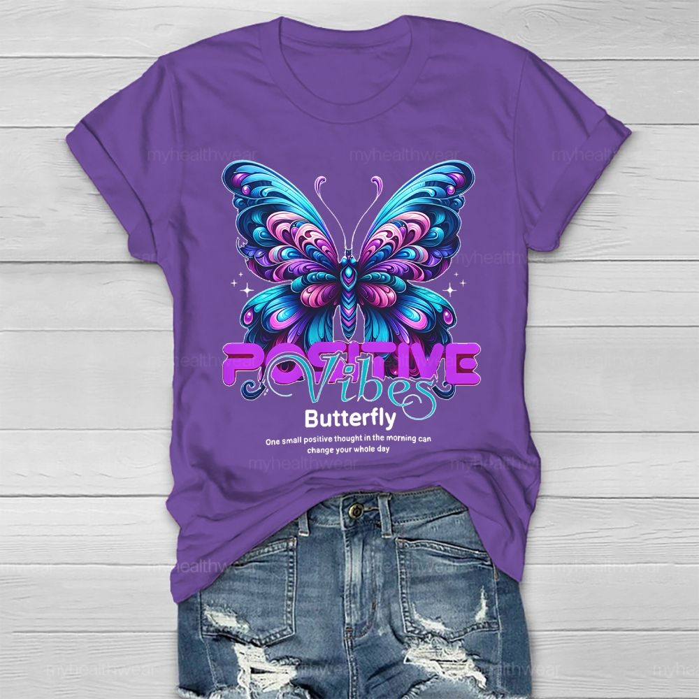 Positive Vibes Butterfly Healthwear T-shirt