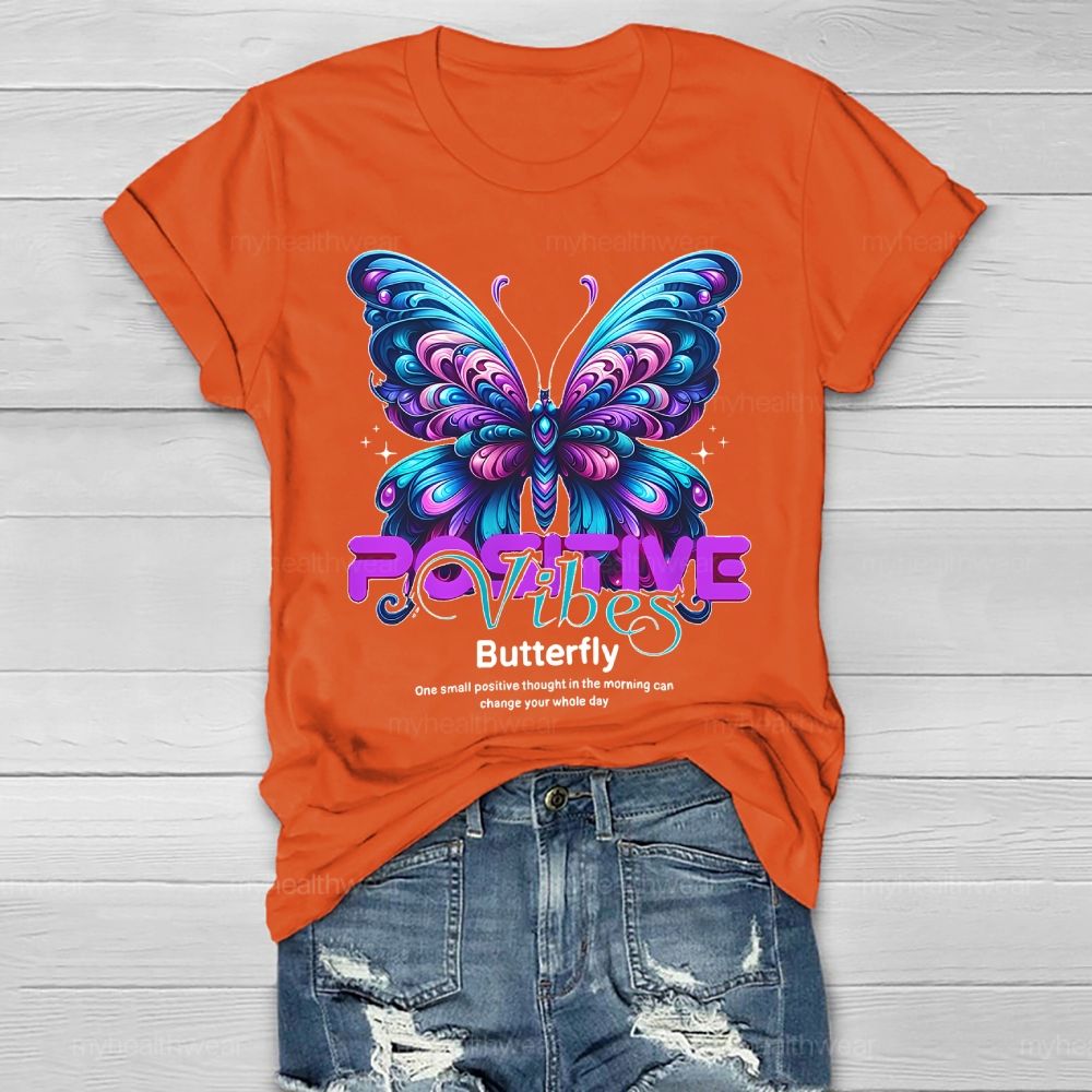 Positive Vibes Butterfly Healthwear T-shirt