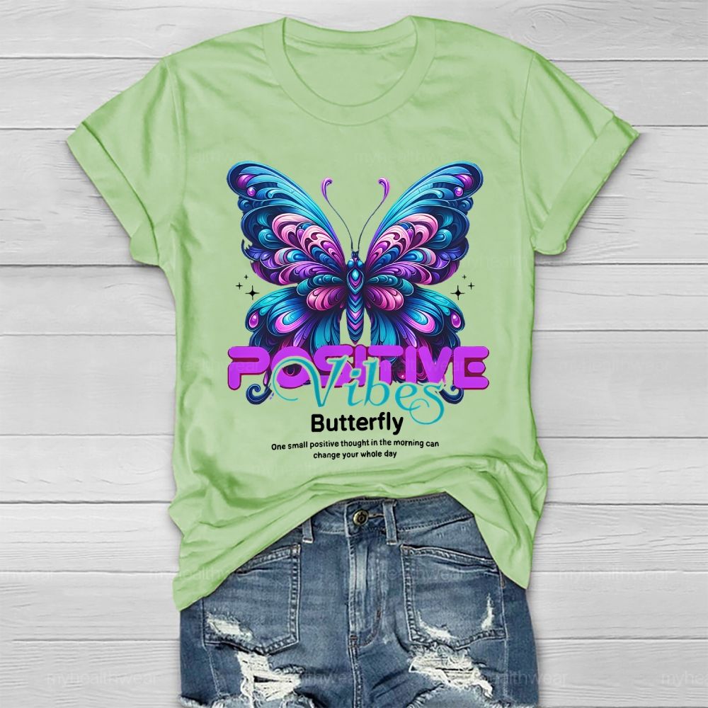 Positive Vibes Butterfly Healthwear T-shirt