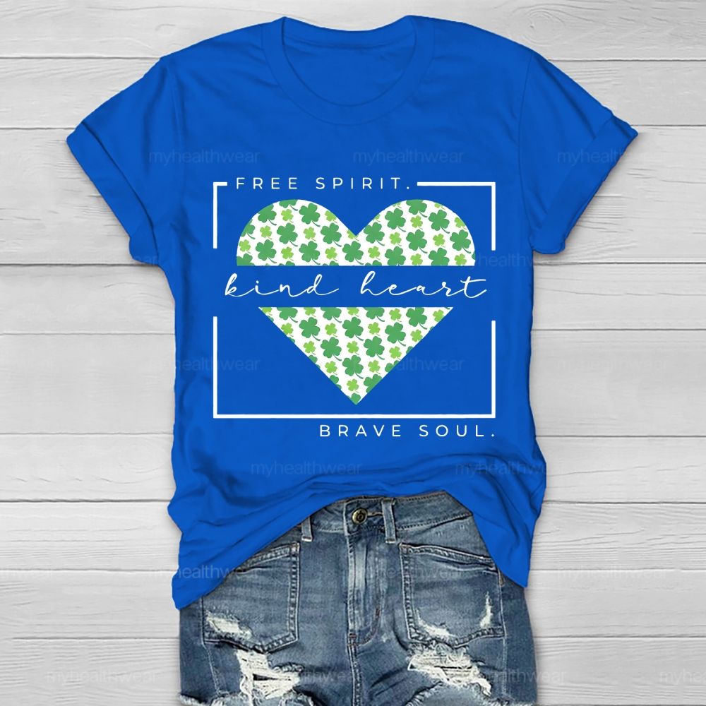 Free Spirit Kind Heart Brave Soul Healthwear T-shirt