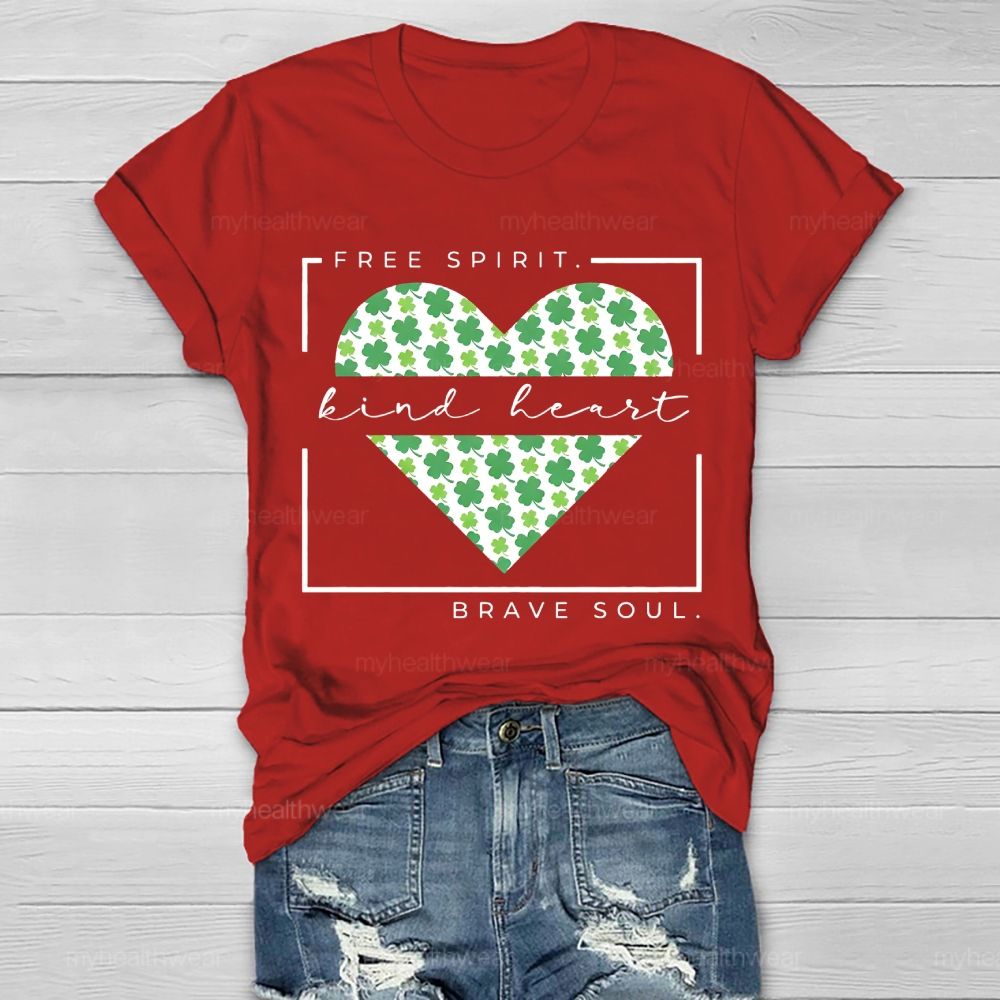 Free Spirit Kind Heart Brave Soul Healthwear T-shirt