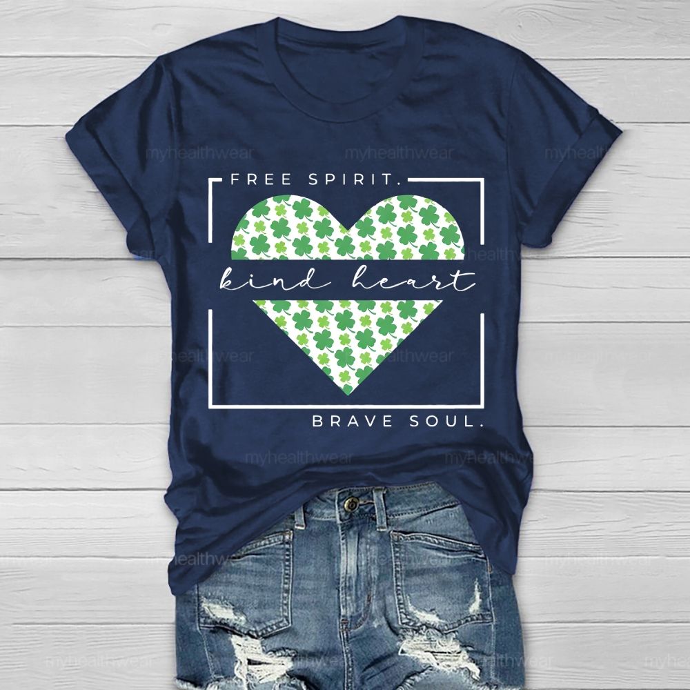 Free Spirit Kind Heart Brave Soul Healthwear T-shirt