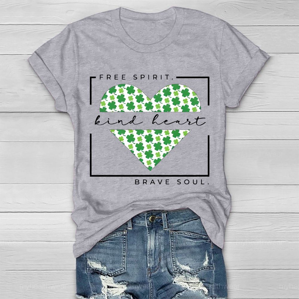 Free Spirit Kind Heart Brave Soul Healthwear T-shirt