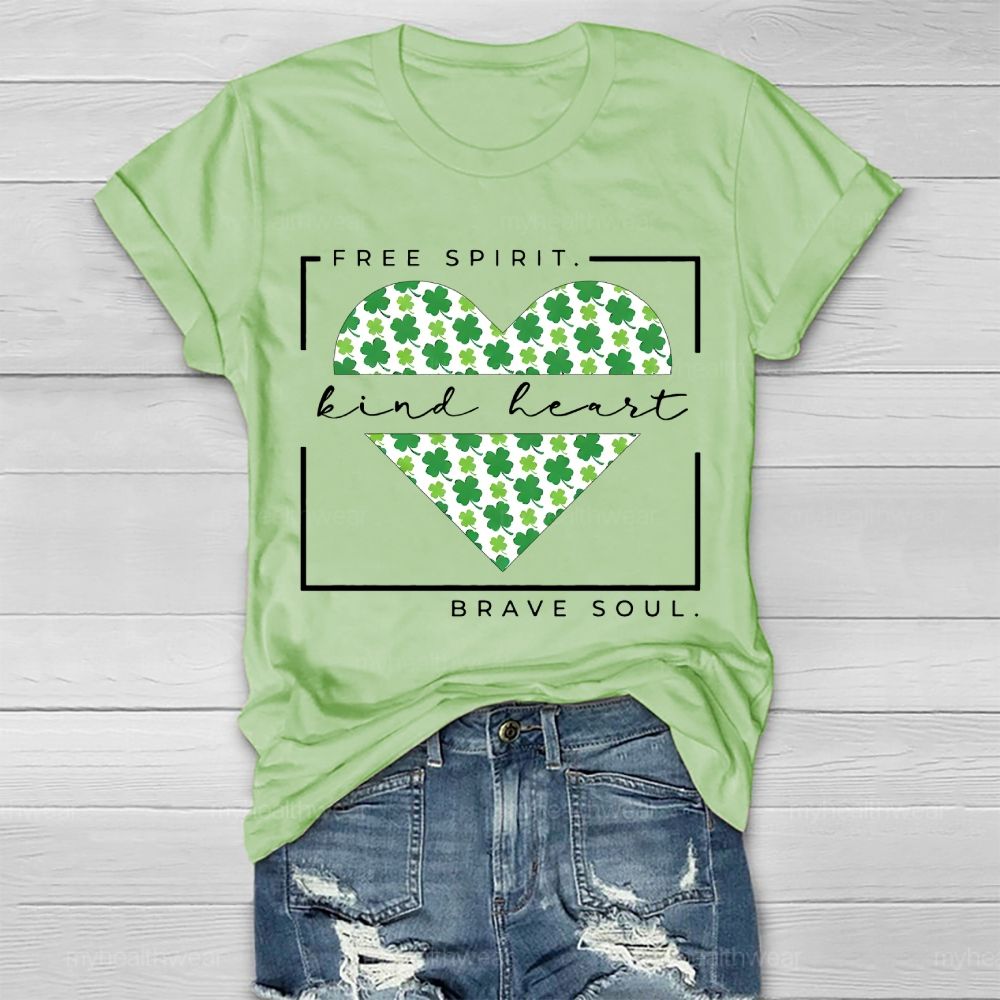 Free Spirit Kind Heart Brave Soul Healthwear T-shirt