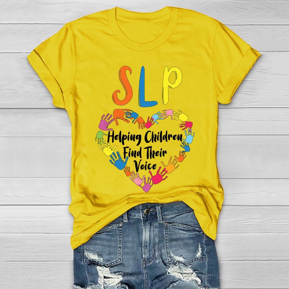 Slp Helping Children Find Their Voice Healthwear T-shirt