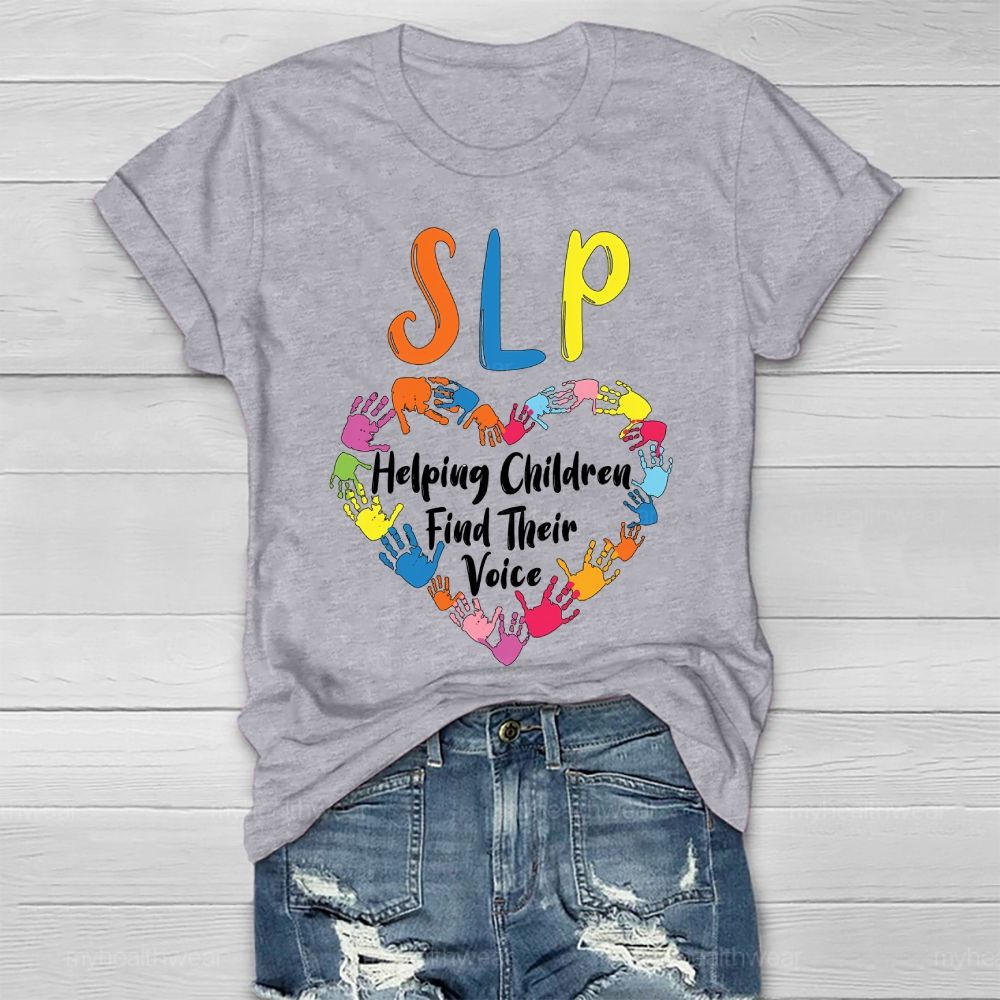 Slp Helping Children Find Their Voice Healthwear T-shirt