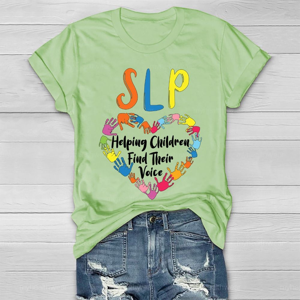 Slp Helping Children Find Their Voice Healthwear T-shirt
